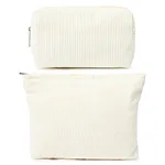 Corduroy makeup bag